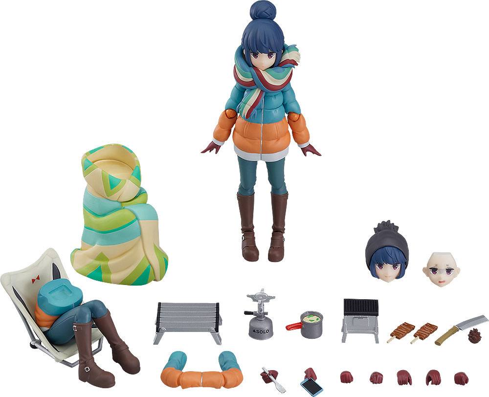 Laid-Back Camp Figma Actionfigur Rin Shima DX Edition 13 cm