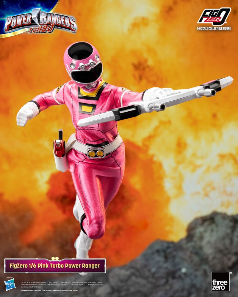 Power Rangers Turbo FigZero Actionfigur 1 6 Pink Turbo Power Ranger 30 cm