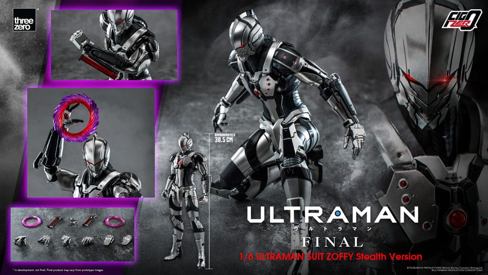 Ultraman Final FigZero Actionfigur 1/6 Ultraman Suit Zoffy Stealth Version 30 cm