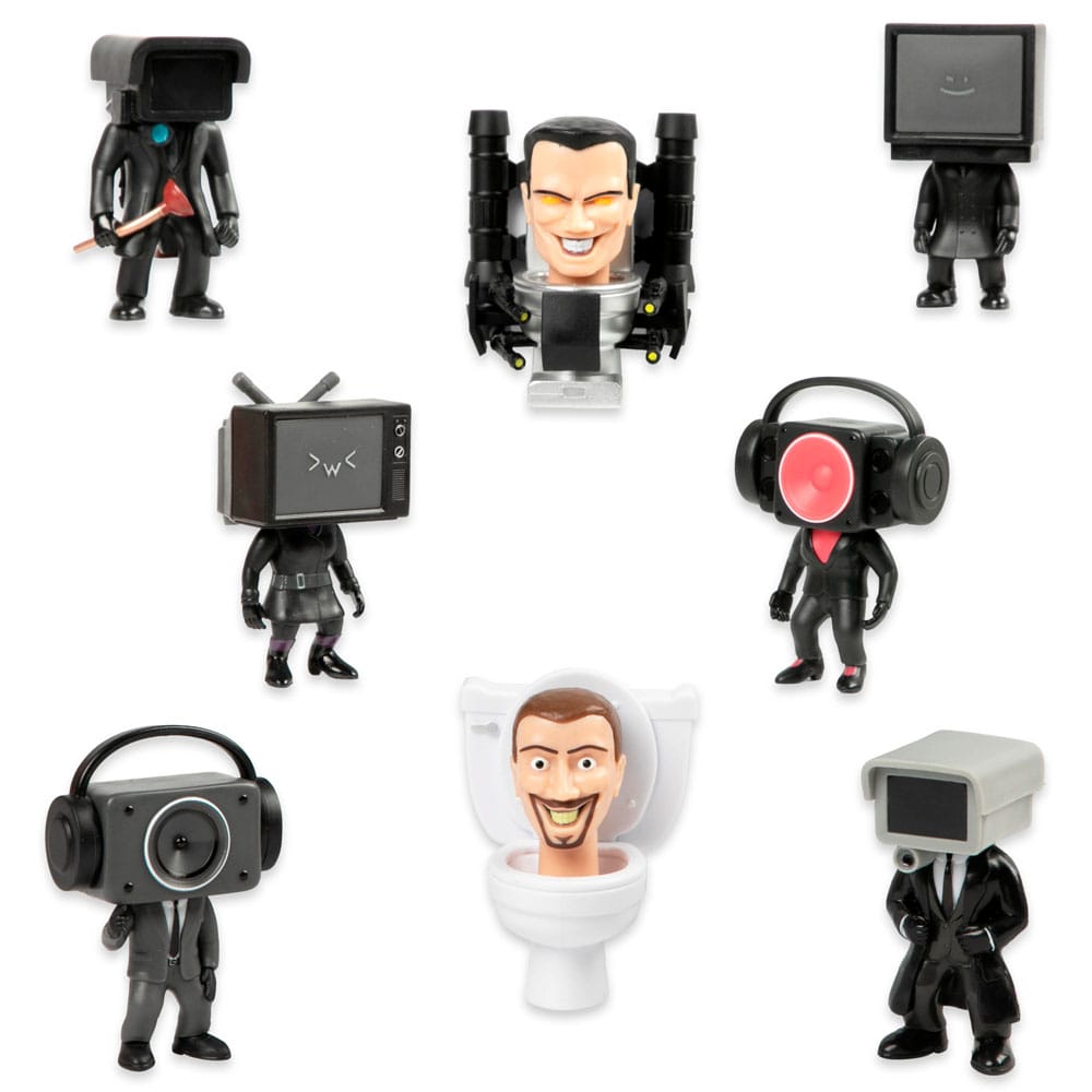 Skibidi Toilet Figuren 11 cm Series 1 Display (9)