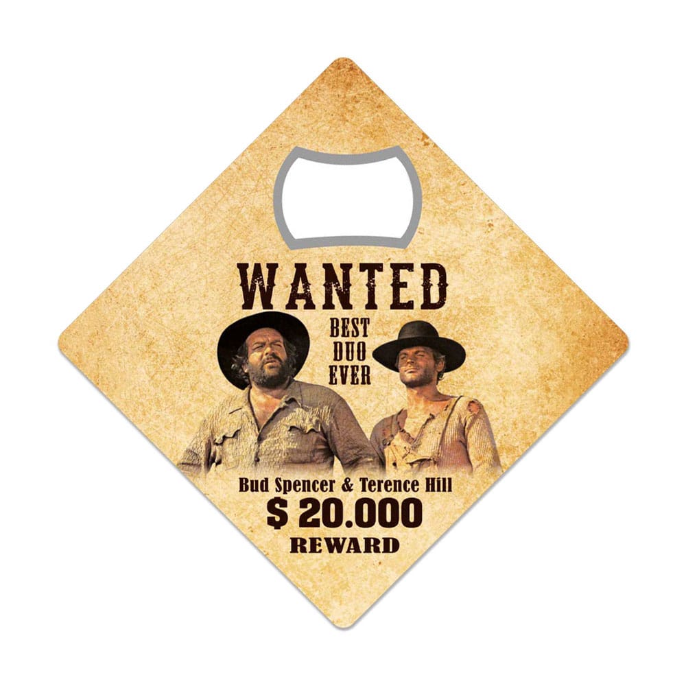 Bud Spencer & Terence Hill Flaschenöffner Magnet Wanted