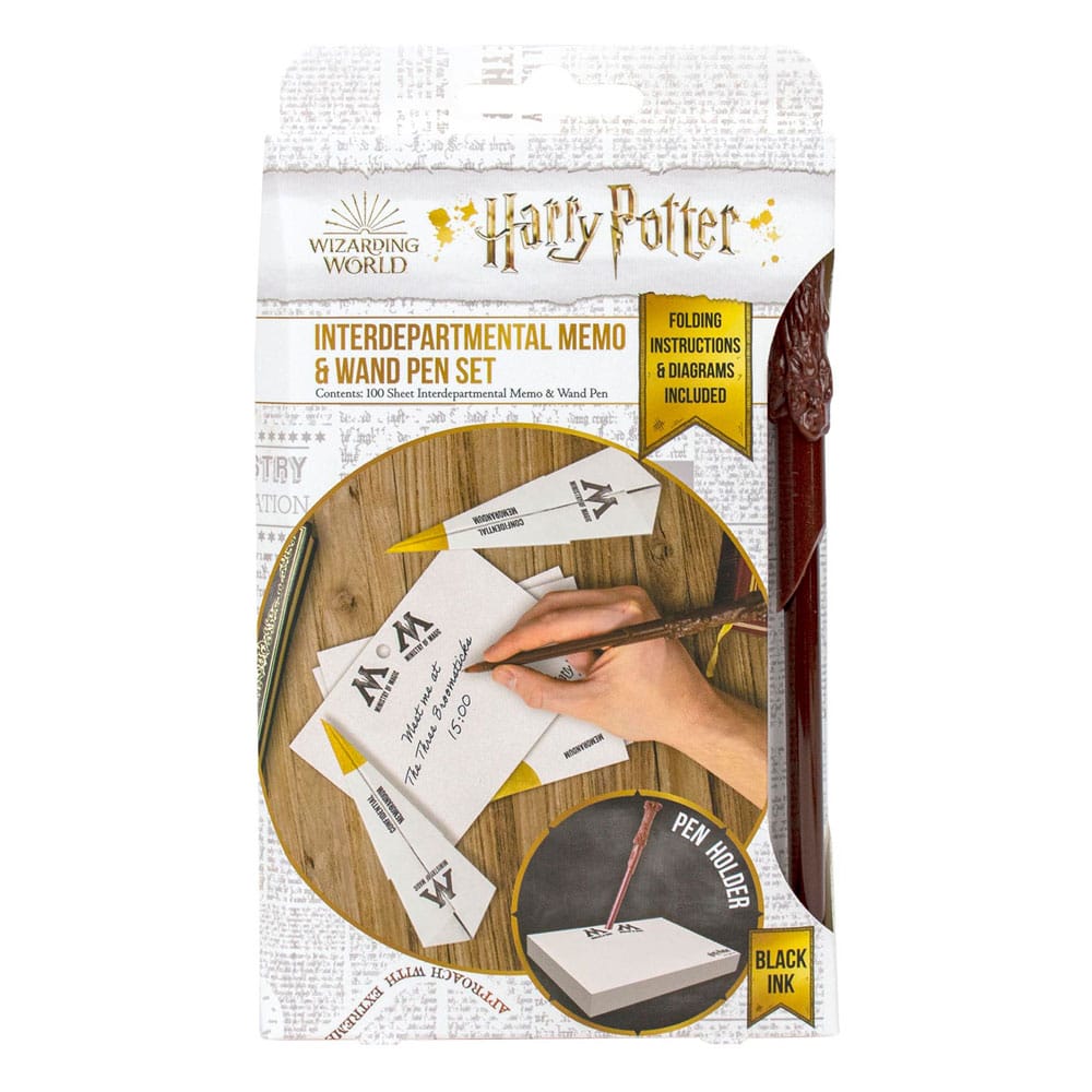 Harry Potter Notizzettel mit Zauberstabstift Hogwarts 