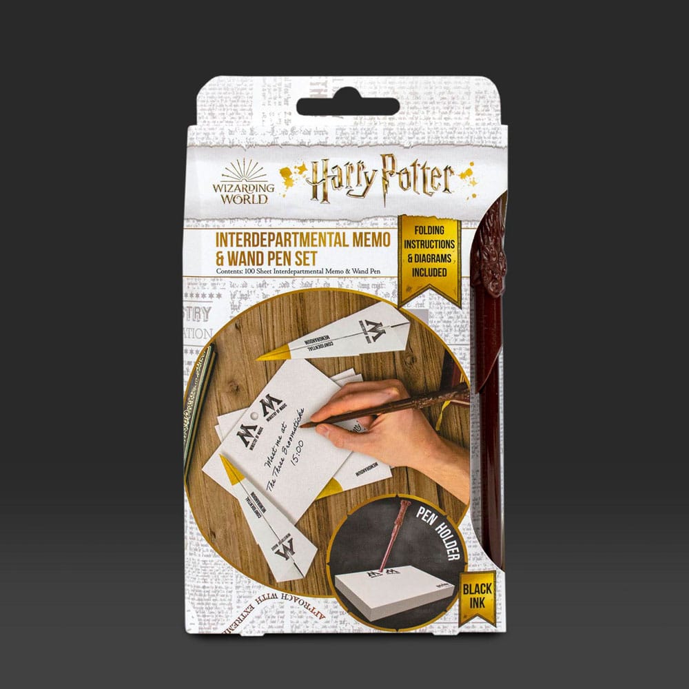 Harry Potter Notizzettel mit Zauberstabstift Hogwarts 