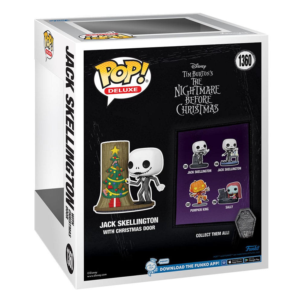 Nightmare before Christmas 30th POP! Deluxe Vinyl Figur Jack w/C.Town Door 9 cm