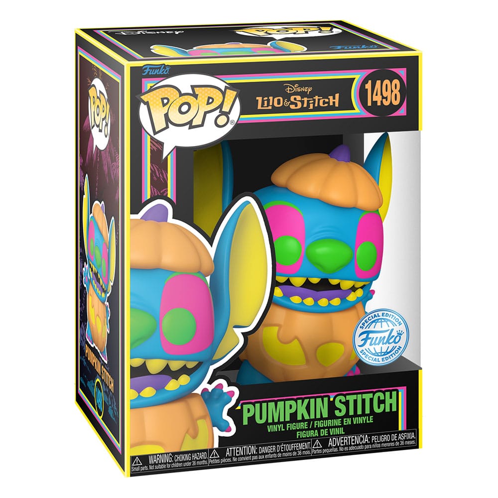 Lilo & Stitch POP! Disney Vinyl Figur Blacklight Pumpkin Stitch 9 cm