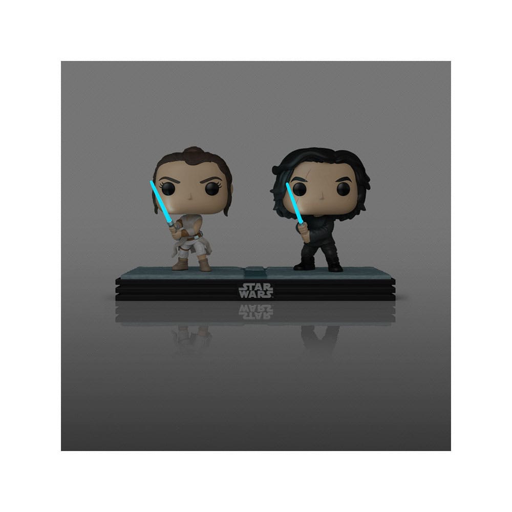 Star Wars POP! Movie Moments Vinyl Wackelkopf Figuren Doppelpack Kylo & Rey 9 cm