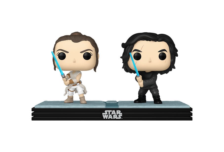 Star Wars POP! Movie Moments Vinyl Wackelkopf Figuren Doppelpack Kylo & Rey 9 cm