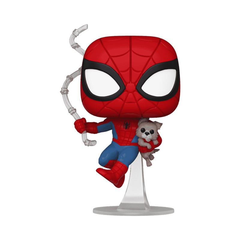 Spider-Man POP&Buddy! Movies Vinyl Figuren Spidey w/Sandwich(Dog) 9 cm