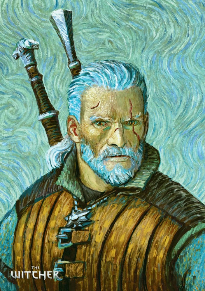 The Witcher III: Wild Hunt Game Art Chronicles Puzzle Geralt inspired by Vincent van Gogh (1000 Teile)                         