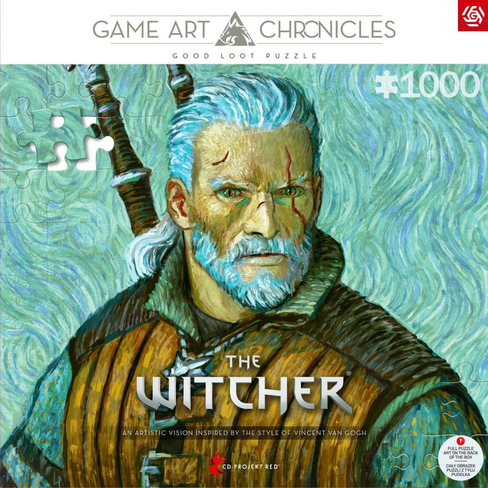 The Witcher III: Wild Hunt Game Art Chronicles Puzzle Geralt inspired by Vincent van Gogh (1000 Teile)                         