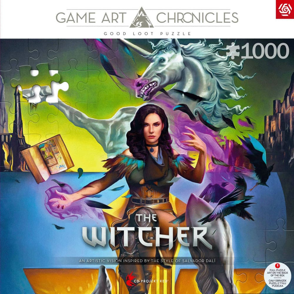 The Witcher III: Wild Hunt Game Art Chronicles Puzzle Yennefer inspired by Salvador Dali  (1000 Teile)                         