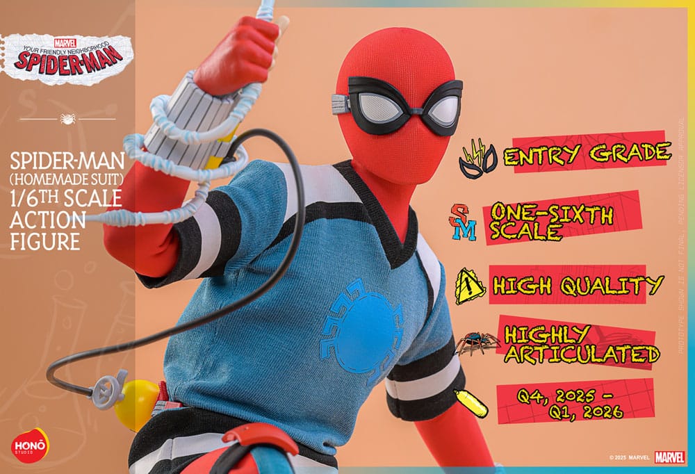 Your Friendly Neighborhood Spider-Man Actionfigur 1/6 Spider-Man (Homemade Suit) 29 cm