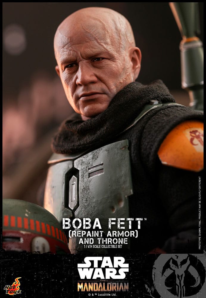 Star Wars: The Mandalorian Actionfigur 1/6 Boba Fett Repaint Armor and Throne Special Edition 30 cm