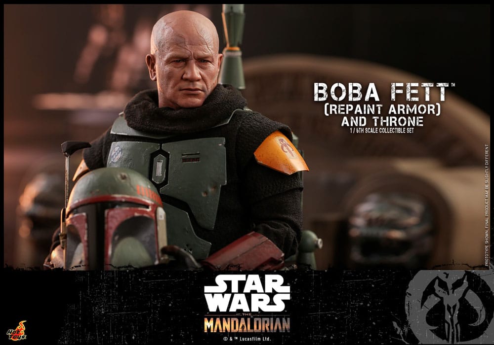 Star Wars: The Mandalorian Actionfigur 1/6 Boba Fett Repaint Armor and Throne Special Edition 30 cm