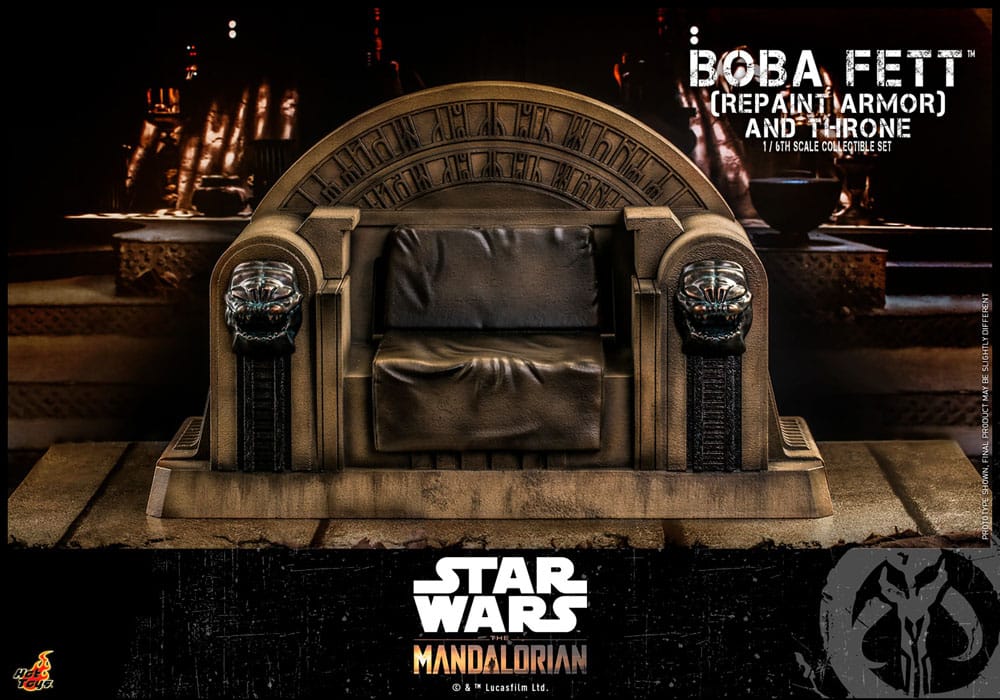 Star Wars: The Mandalorian Actionfigur 1/6 Boba Fett Repaint Armor and Throne Special Edition 30 cm