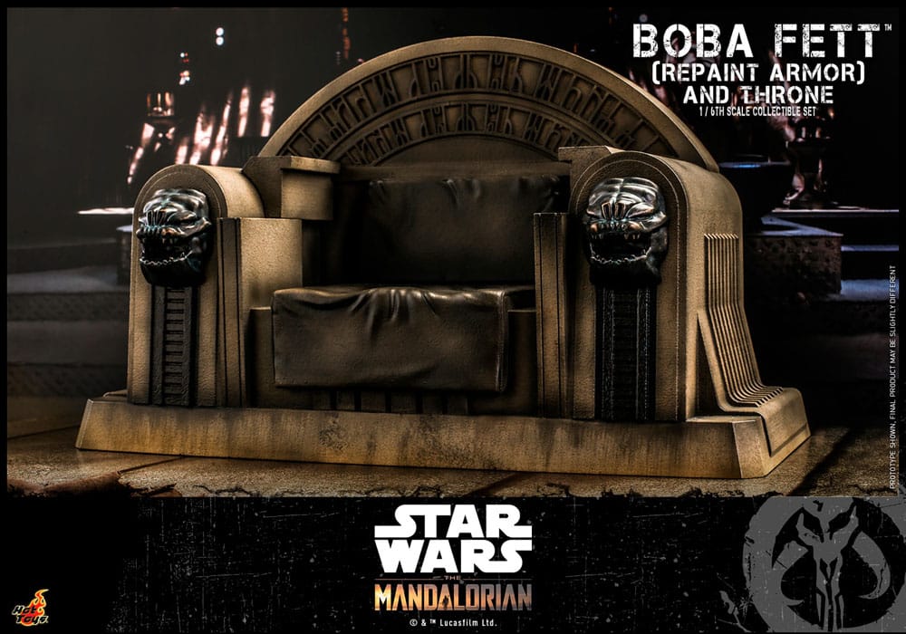 Star Wars: The Mandalorian Actionfigur 1/6 Boba Fett Repaint Armor and Throne Special Edition 30 cm