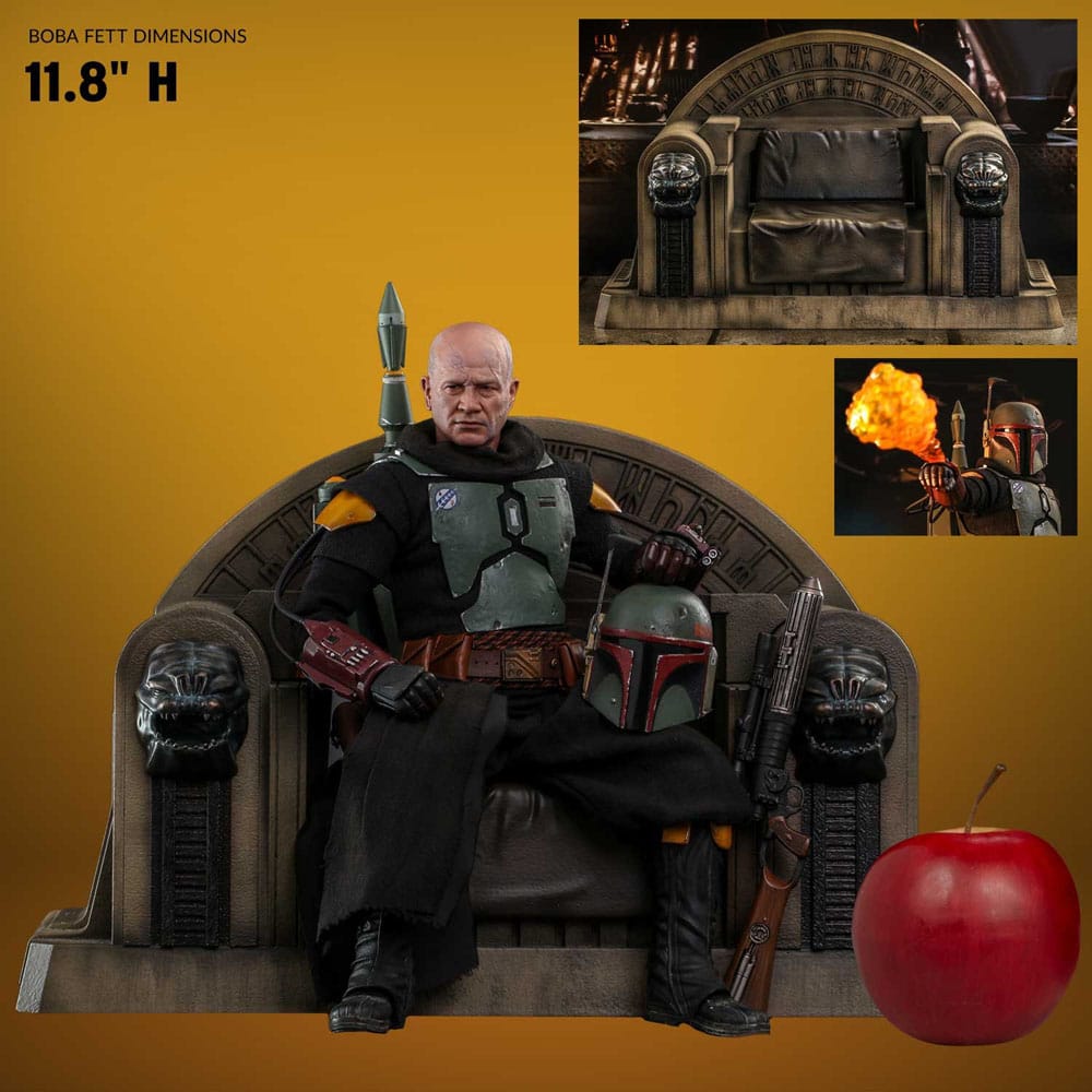 Star Wars: The Mandalorian Actionfigur 1/6 Boba Fett Repaint Armor and Throne Special Edition 30 cm