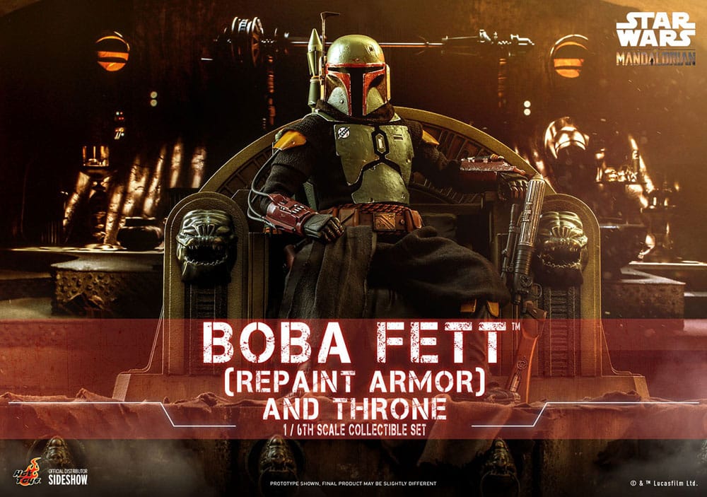 Star Wars: The Mandalorian Actionfigur 1/6 Boba Fett Repaint Armor and Throne Special Edition 30 cm