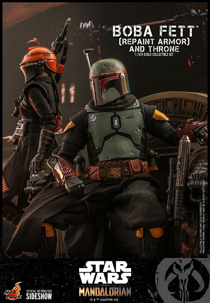 Star Wars: The Mandalorian Actionfigur 1/6 Boba Fett Repaint Armor and Throne Special Edition 30 cm