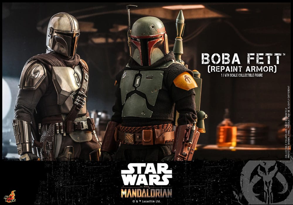 Star Wars: The Mandalorian Actionfigur 1/6 Boba Fett Repaint Armor Special Edition 30 cm