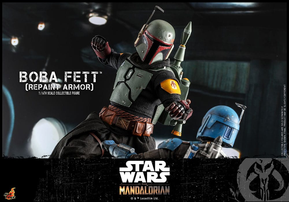 Star Wars: The Mandalorian Actionfigur 1/6 Boba Fett Repaint Armor Special Edition 30 cm