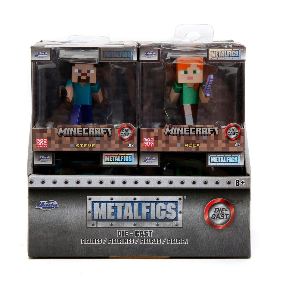 Minecraft Nano Metalfigs Diecast Minifiguren 6 cm Sortiment (12)  