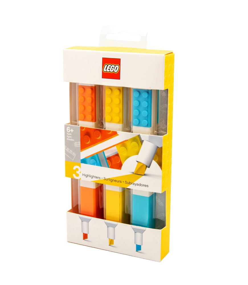 LEGO Textmarker 3-er Pack Bricks 