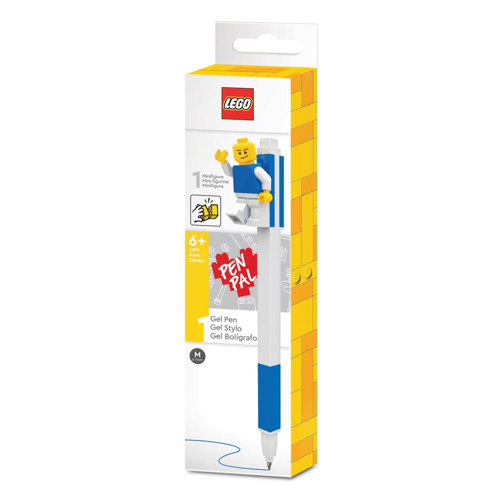 LEGO Gelstift mit Legofigur Blau  