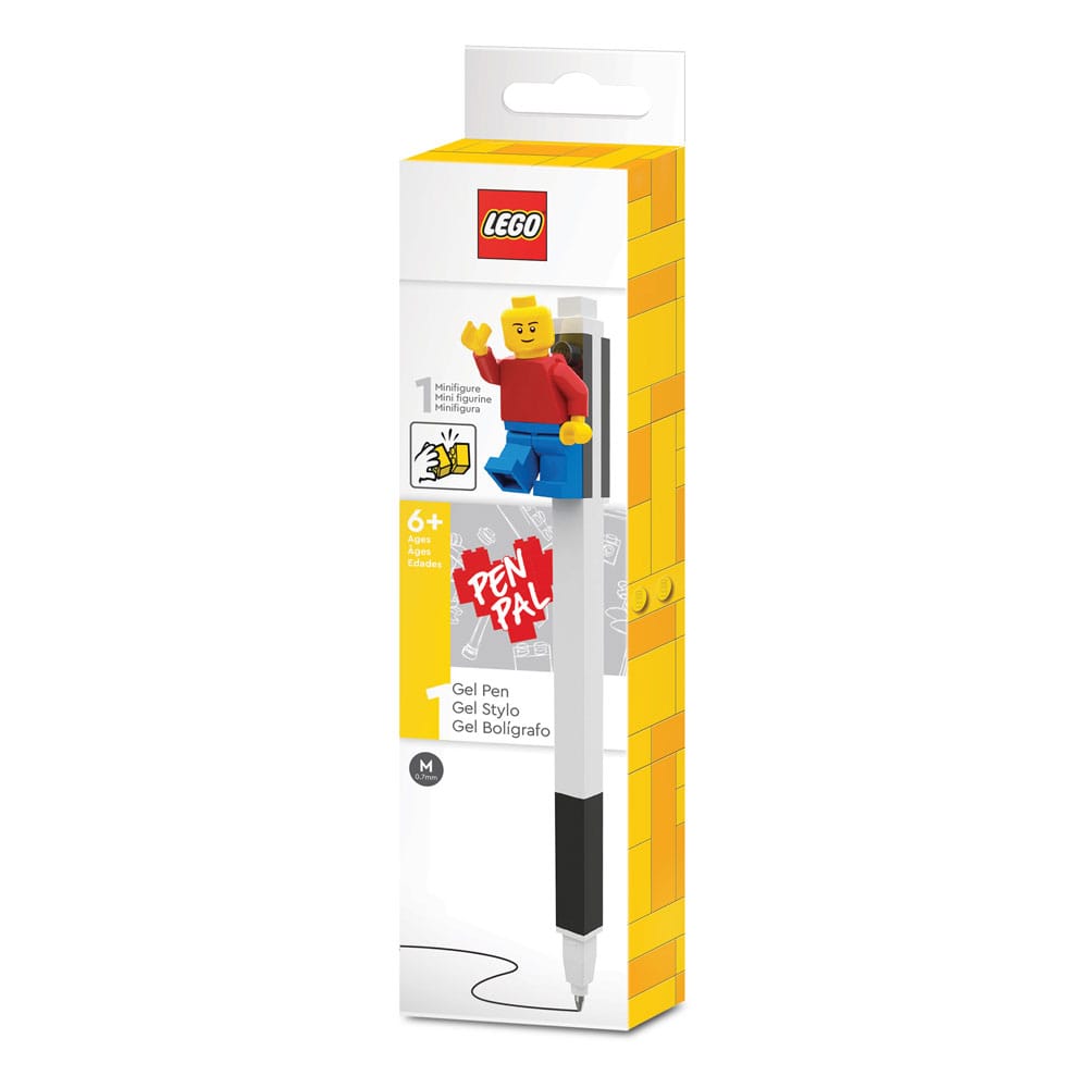 LEGO Gelstift mit Legofigur Schwarz  