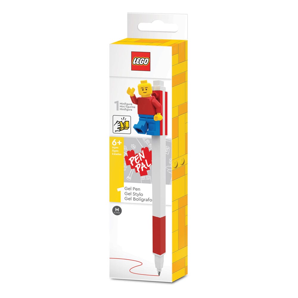 LEGO Gelstift mit Legofigur Rot