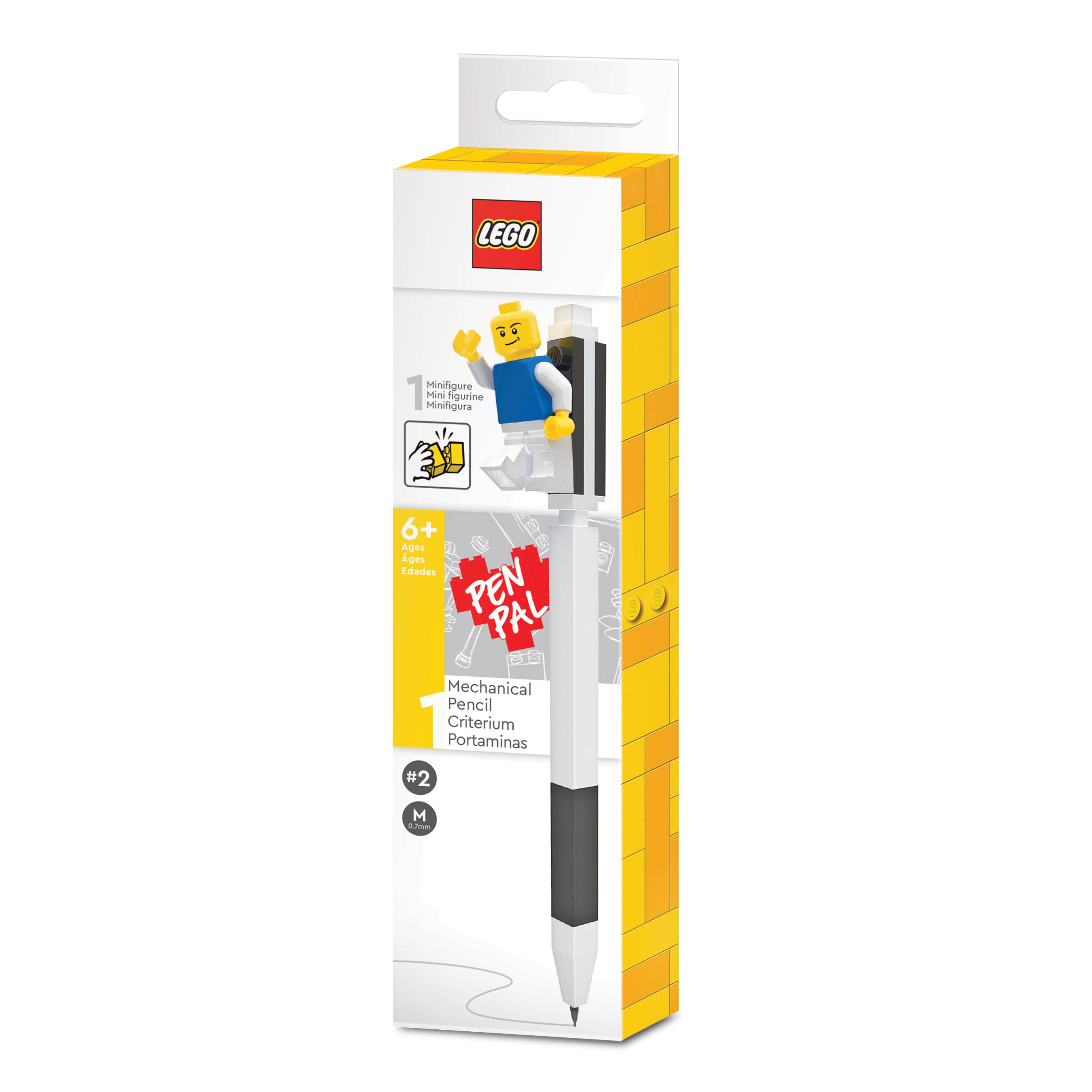 LEGO Bleistift mit Legofigur Schwarz  