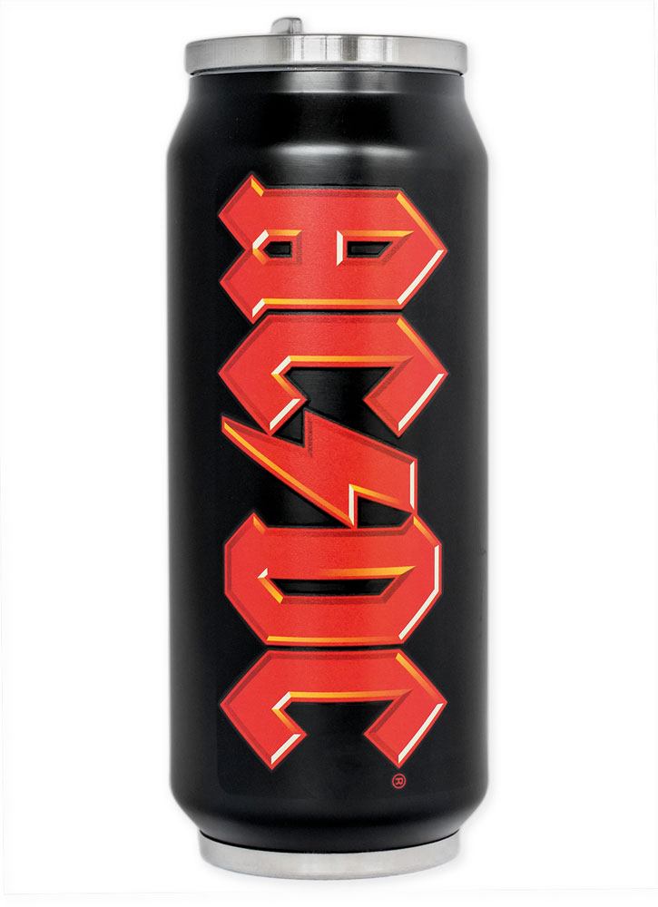 AC/DC Edelstahl-Trinkflasche Logo