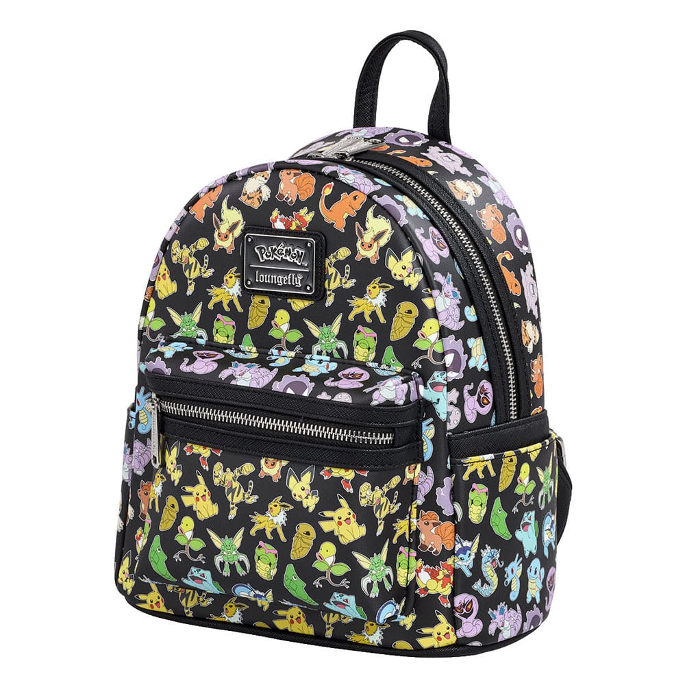 Pokemon by Loungefly Mini Rucksack Multi Character All Over Print