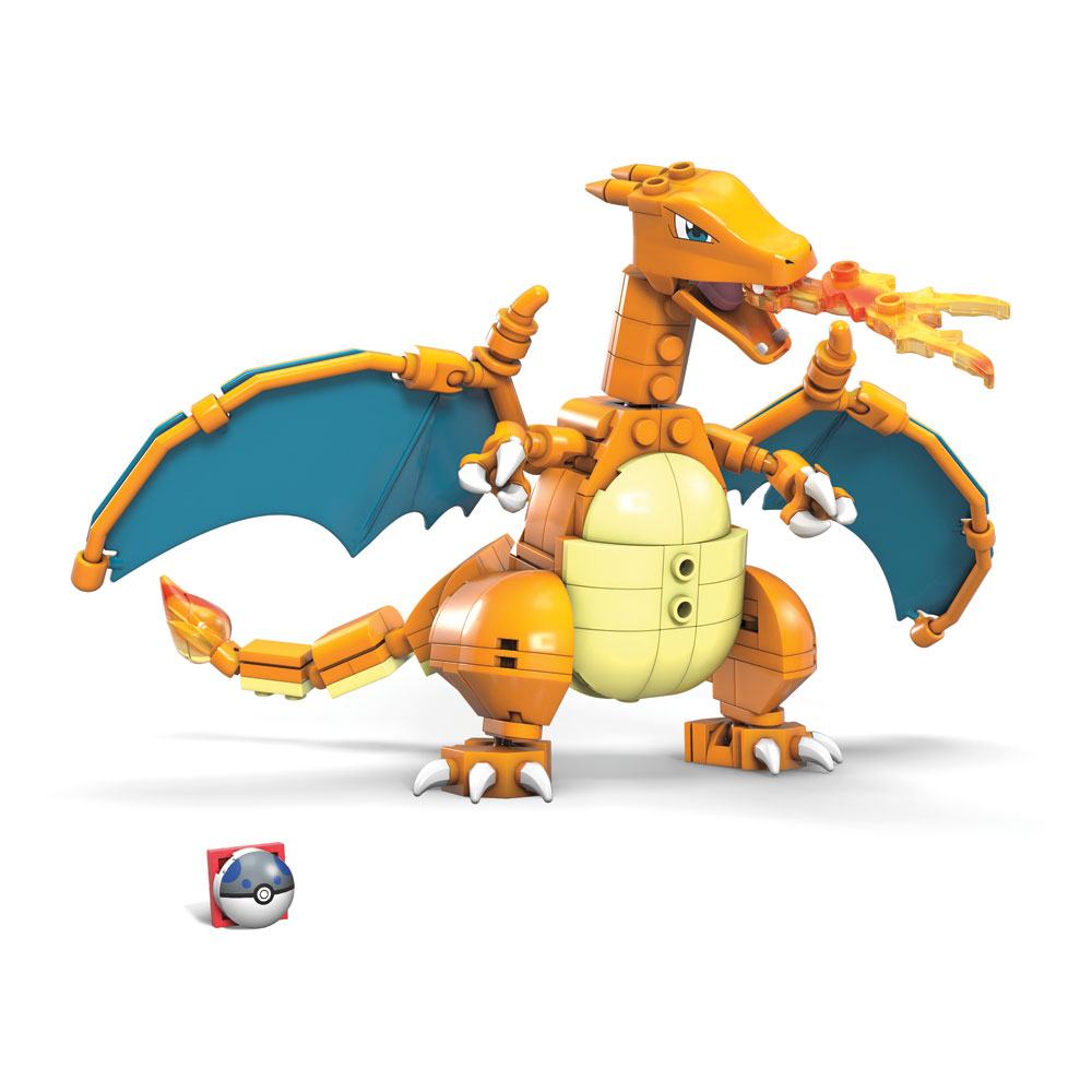 Pokémon Mega Construx Wonder Builders Bauset Glurak 10 cm