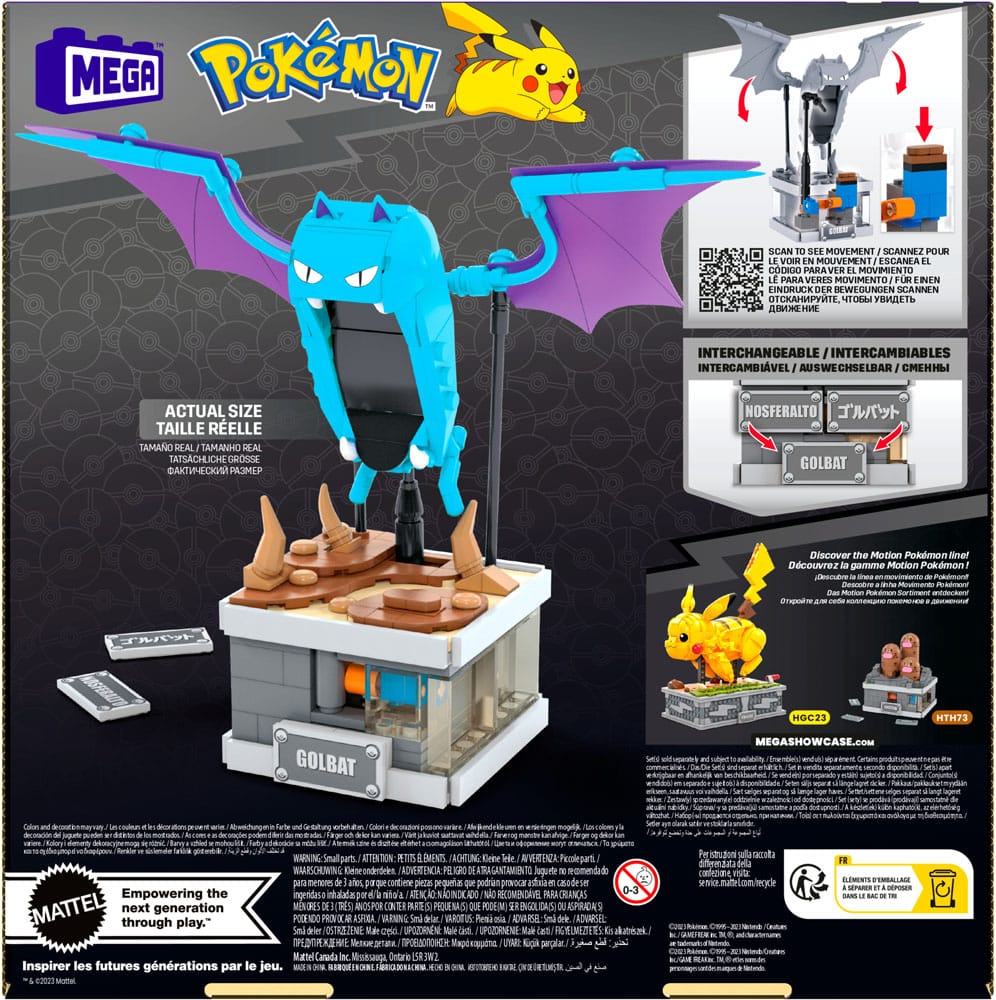 Pokémon MEGA Bauset Bewegliches Mini Golbat