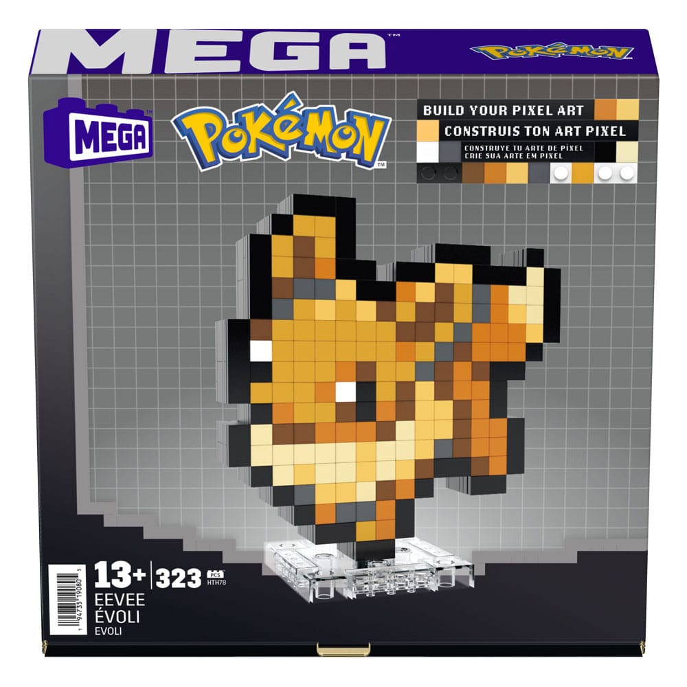 Pokémon MEGA Bauset Evoli Pixel Art