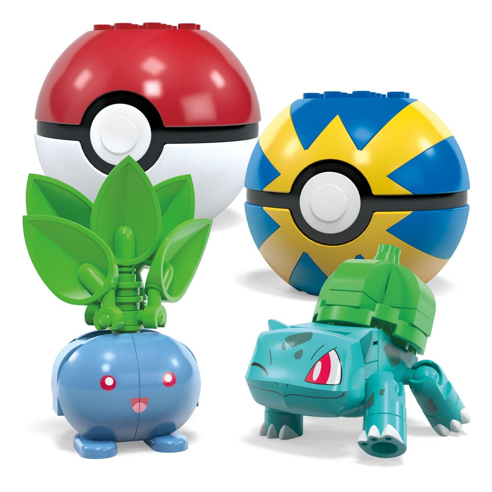 Pokémon MEGA Bauset 4 Pflanzen-Typ Pokémon Sets