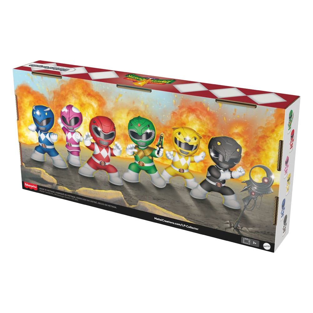 Mighty Morphin Power Rangers Little People Collector Minifiguren 6er-Pack 7 cm