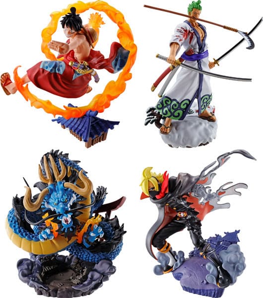 One Piece Petitrama PVC Mini-Statue Logbox Re Birth Wano Kuni Vol. 1 Set 9 cm   