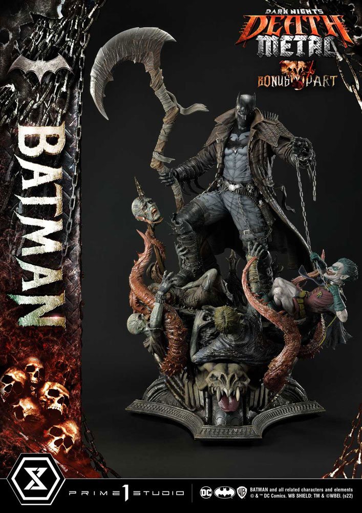 Dark Knights: Metal Statue 1/3 Death Metal Batman Deluxe Bonus Ver. 105 cm