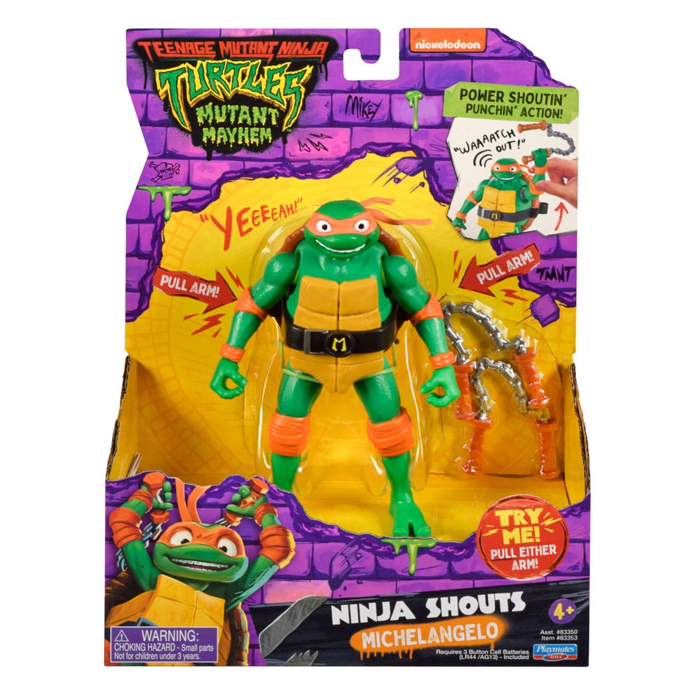 Teenage Mutant Ninja Turtles: Mutant Mayhem Ninja Shouts Action Figuren 15 cm Sortiment (8)