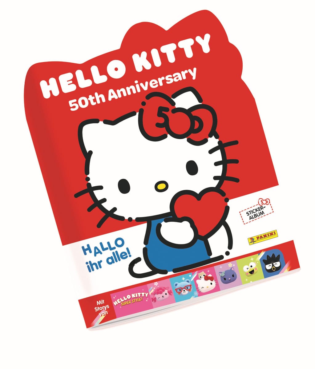 Hello Kitty Sticker Collection Album 50th Anniversary *Deutsche Version*