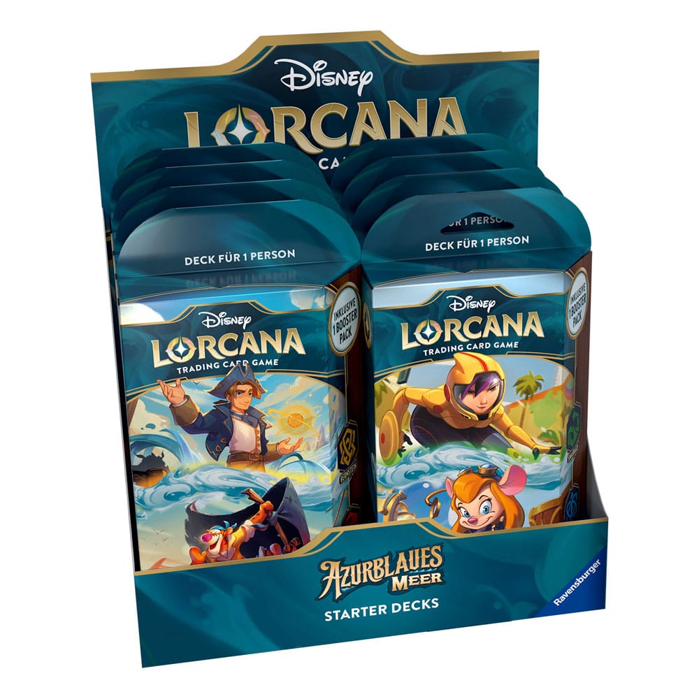 Disney Lorcana TCG Azurblaues Meer Starter Decks Display (8) *Deutsche Edition*