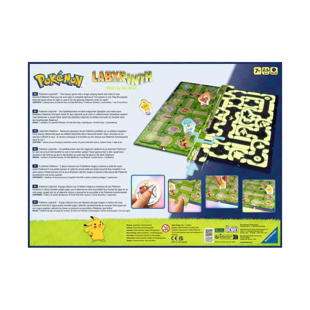 Pokémon Brettspiel Labyrinth Glow in the Dark