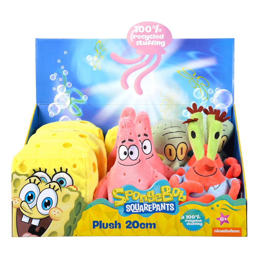 Spongebob Schwammkopf Plüschfiguren 20 cm Sortiment (12)   