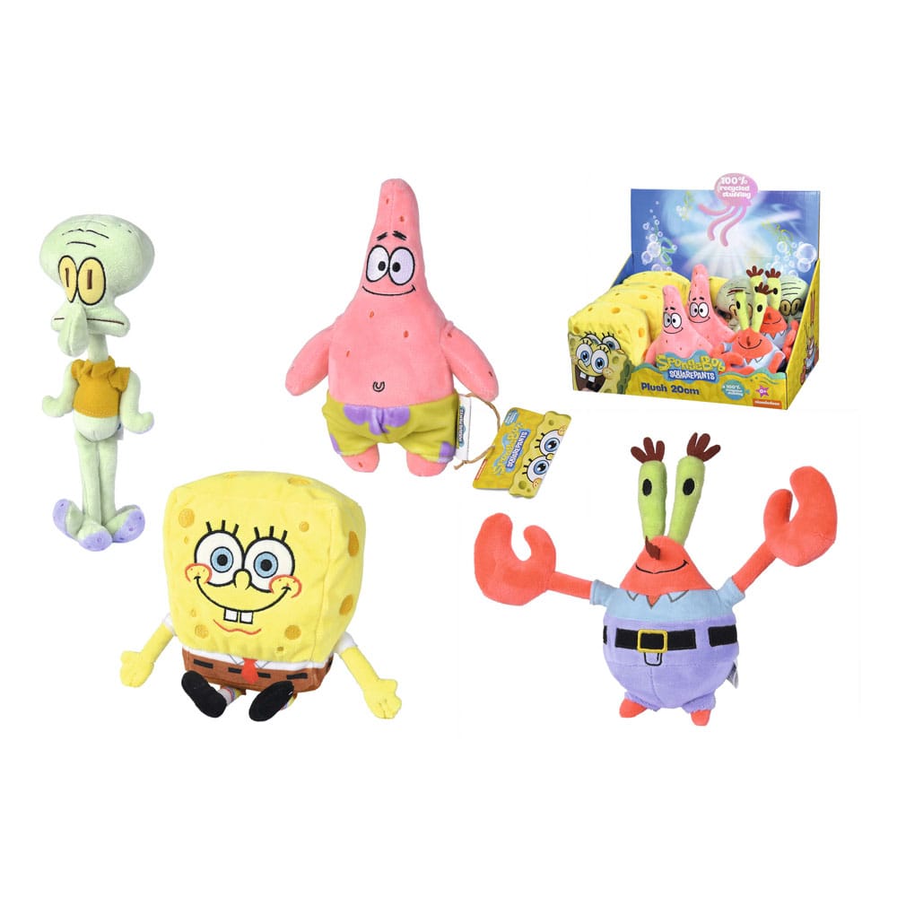 Spongebob Schwammkopf Plüschfiguren 20 cm Sortiment (12)   