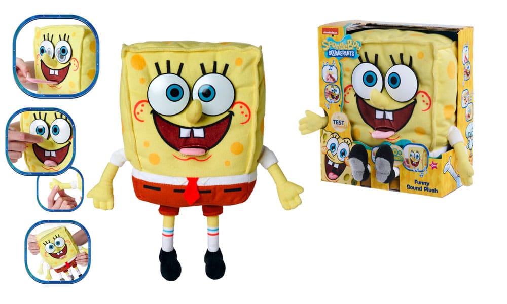 SpongeBob Schwammkopf Plüschfigur mit Sound SpongeBob 30 cm   