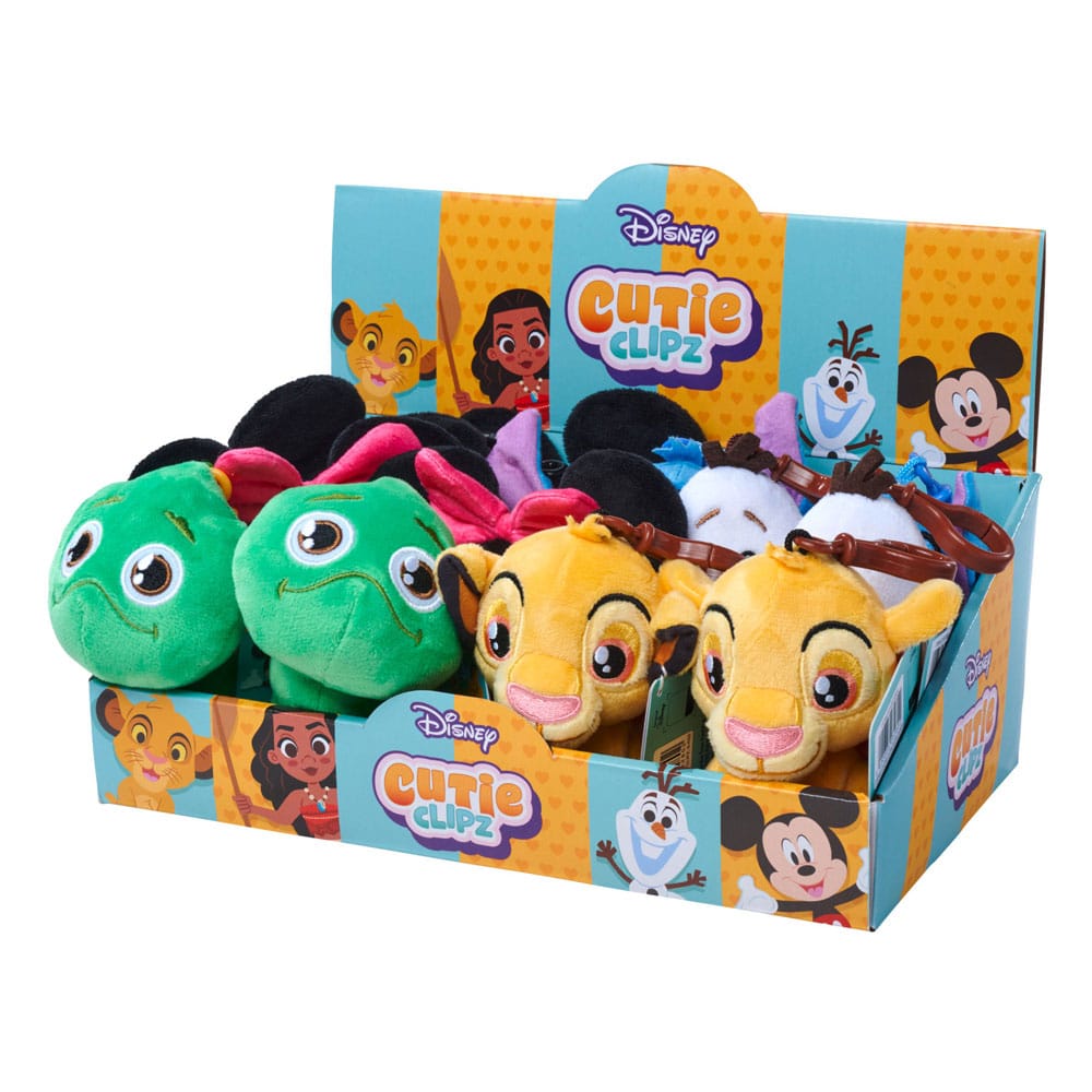 Disney Cutie Clipz Plüsch-Schlüsselanhänger Sortiment (12)    