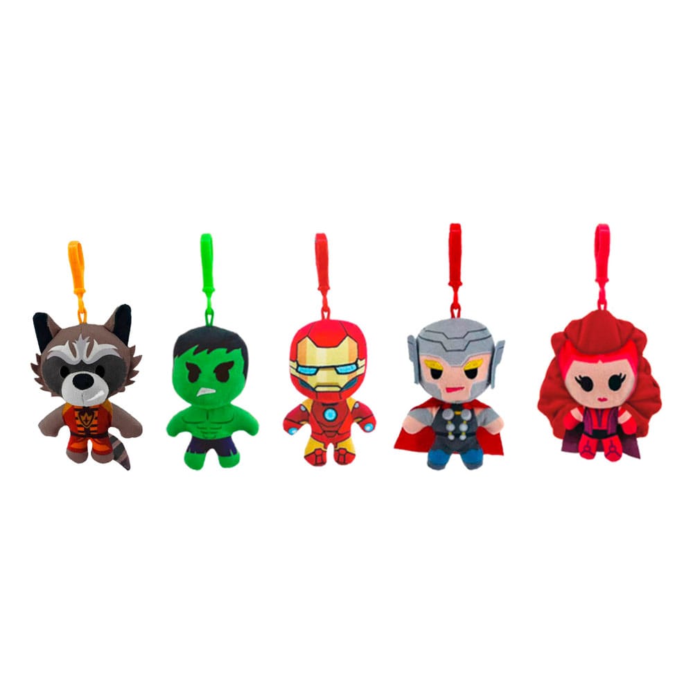 Marvel Cutie Clipz Plüsch-Schlüsselanhänger Sortiment (12)     