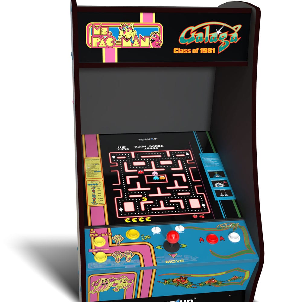 Arcade1Up Videospiel-Automat Class of '81 Ms. Pac-Man / Galaga Deluxe 155 cm